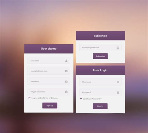Ui Design Focuses On The Layout Of The User Template