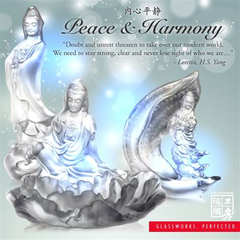 Guanying Peace And Harmony Buddha Figurine Buddha Art Peace And