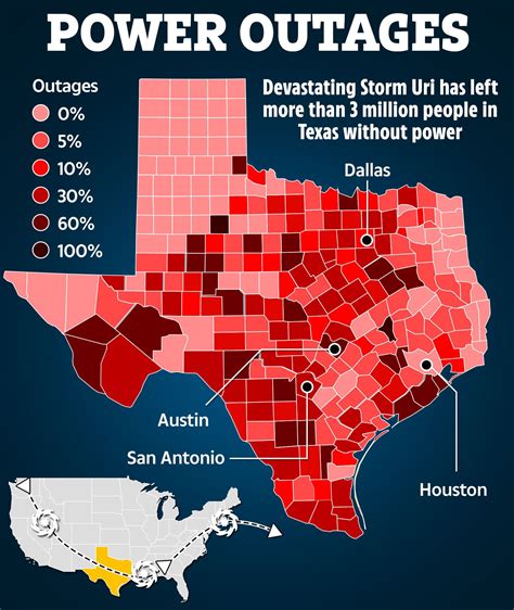 Texas Power Outage Update Map Outage Map 105k Without Power In Second