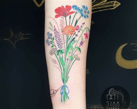 101 Best Flower Bouquet Tattoo Ideas You Have To See To Believe Outsons
