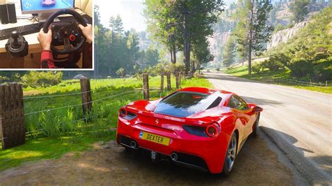 Ferrari 488 GTB Forza Horizon 5 Logitech G29 Gameplay YouTube