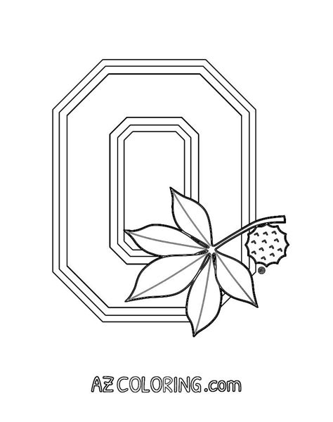 Ohio State Buckeyes Coloring Page Fun And Creative Activity