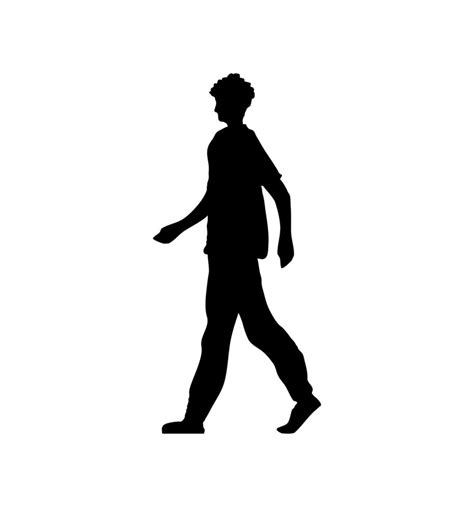 Silhouette Man Walking 3763846 Vector Art At Vecteezy