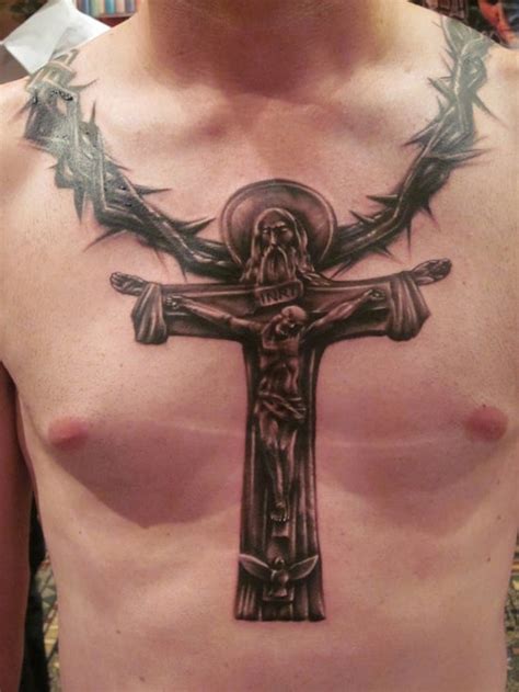 25 Crucifix Tattoo Designs For Men