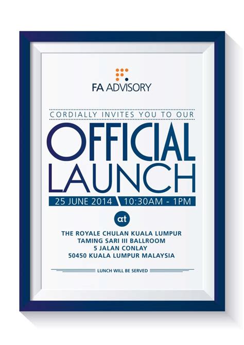 Official Launch Invite On Behance Event Invitation Design Event