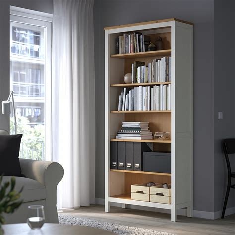 Hemnes Bookcase White Stainlight Brown 3538x7712 Ikea