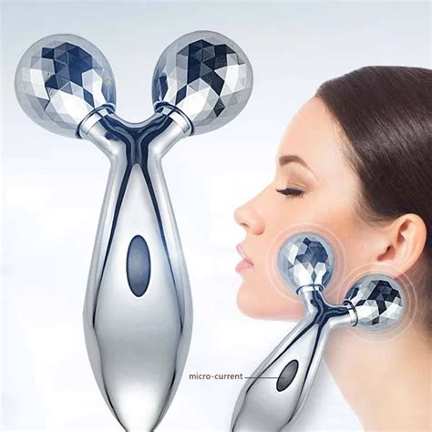 3d Face Roller Facial Massager Micro Current Thin Face Massage Promoting Tight Skin Shaping