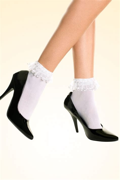 Pink Bunnies And Carebears Turn Pale When You Pass By With These Cute Ruffle Lace Bobby Socks By