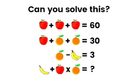 Brain Teaser Can You Solve This Math Puzzle Only Genius Can Solve News