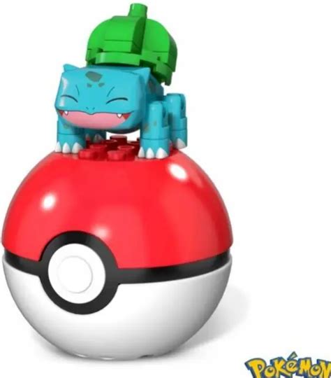 Mega Construx Pokemon Pokeball Evergreen Set Bulbasaur In Poke Ball