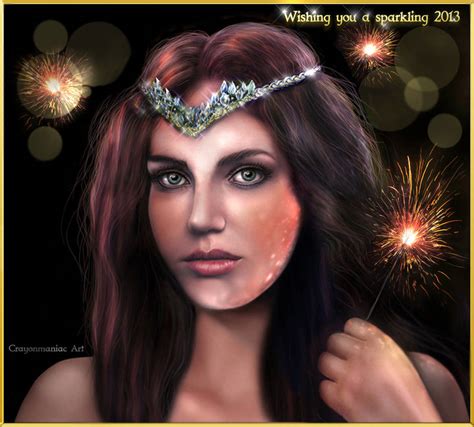 Wishing You A Sparkling 2013 By Crayonmaniac On Deviantart