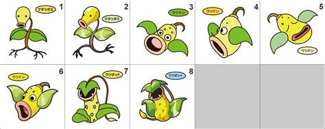 069 070 071 Bellsprout Weepinbell Victreebel Pan Stickers Pokemon