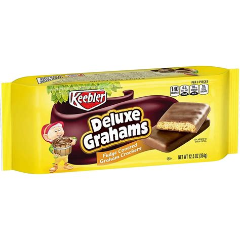 Keebler Cookies Deluxe Grahams Fudge Covered Graham Crackers 125 Oz