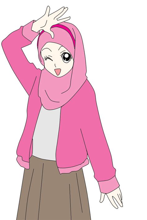 Pin Oleh Di Muslim Anime Kartun Hijab Ilustrasi Karakter Animasi Gambaran