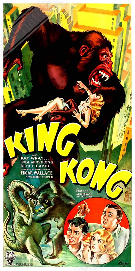 King Kong Poster Vintage Movie Poster 1933 Poster Film Art Etsy
