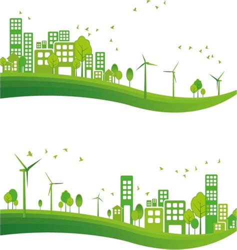 Green City Vectors Graphic Art Designs In Editable Ai Eps Svg Format