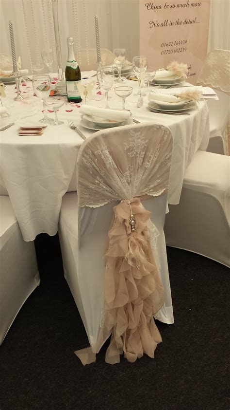 Bride to be sash ideas! Wedding Fair Chair Sashes / hoods | Wedding chair decorations