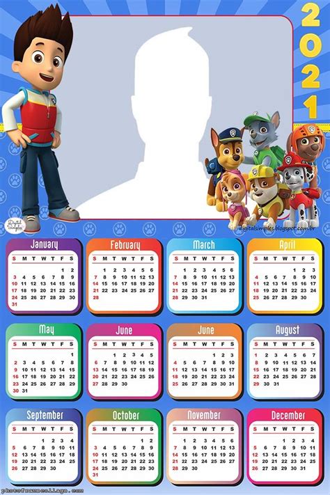 Paw Patrol Free Printable Calendar Oh My Fiesta In English