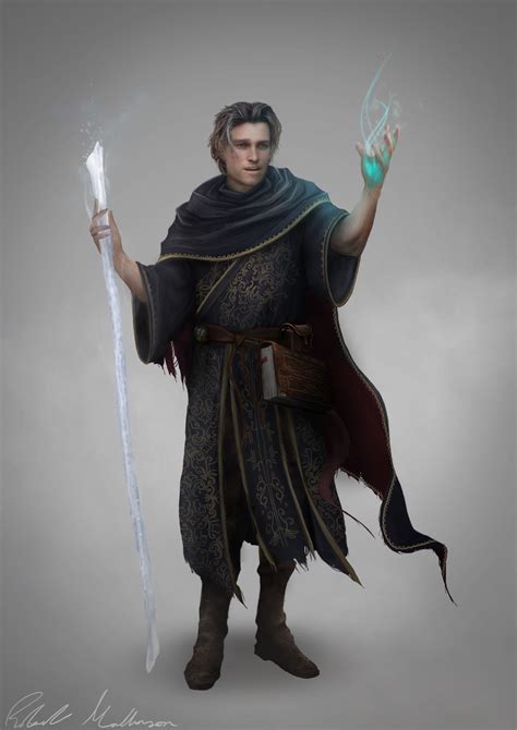 Artstation Young Wizard Commission Robert Mallinson European