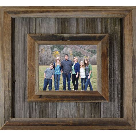 Extra Large Reclaimed Barn Wood Picture Frame Rustic Farmhouse Durango Style Wall Decor Real