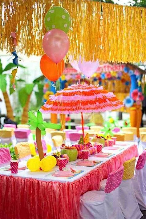 Shark Themed Birthday Party Food Ideas Luau Hawaiian Birthday Beach