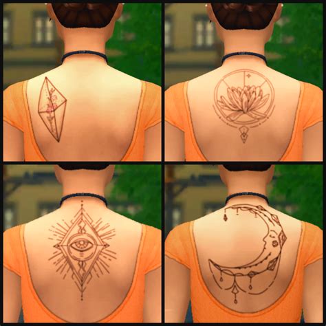 Maxis Match Cc Sims 4 Tattoos Sims 4 Cc Packs Sims 4