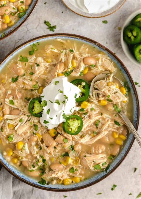 Slow Cooker White Chicken Chili Recipe Mastercheflive Com