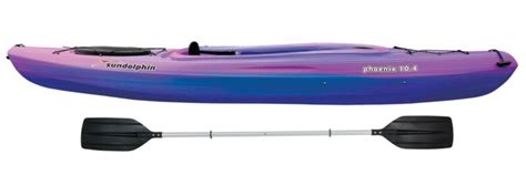 Find sit on top kayak from a vast selection of canoes. Sun Dolphin Phoenix 10.4 Sit-In Kayak Purple, Paddle ...