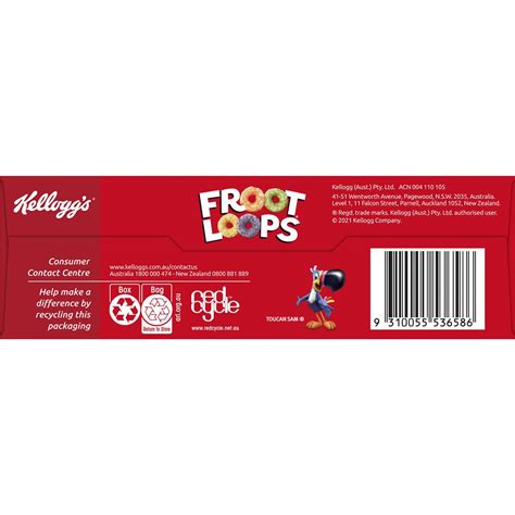 Kelloggs Froot Loops Breakfast Cereal 285g Woolworths