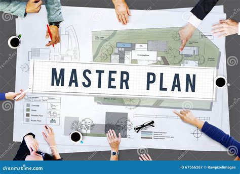 Master Plan Management Mission Performance Concept Stock Image - Image