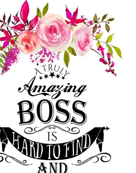 Floral Boss Appreciation Day Boss Week Boss Card Digital Boss Thank You Mentor Leader