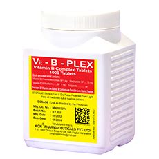VIT B PLEX TABLET Vitamin B Complex Tablets 1000 Tablets KGN