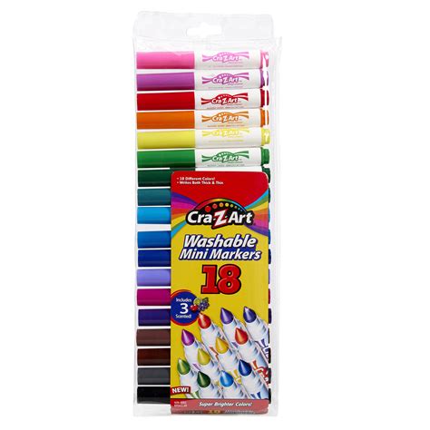 18 Ct Mini Broadline Markers Compact Markers Cra Z Art