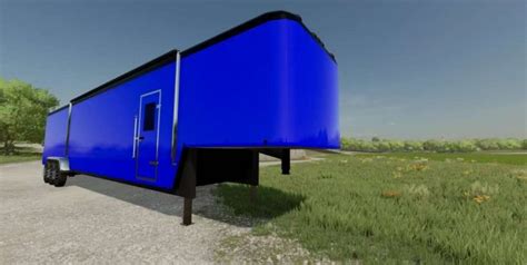 Triaxle Enclosed Trailer V1000 For Fs22 Farming Simulator 2022