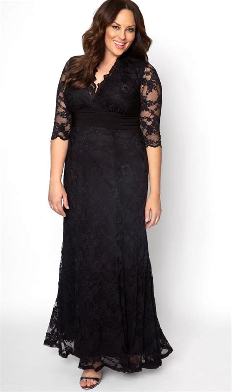Plus Size Black Maxi Dresses With Sleeves Classic Styles In Plus Sizes