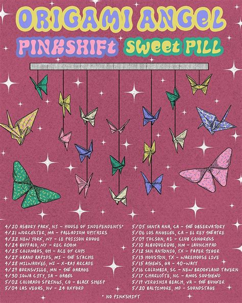 Origami Angel Pinkshift And Sweet Pill Announce Spring Tour