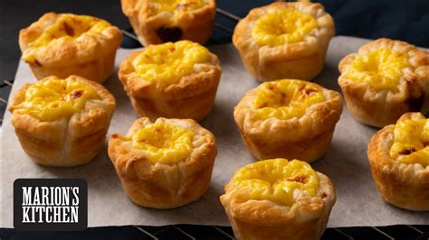 Chinese Egg Tarts With Very Flaky Puff Pastry Marions Kitchen Youtube
