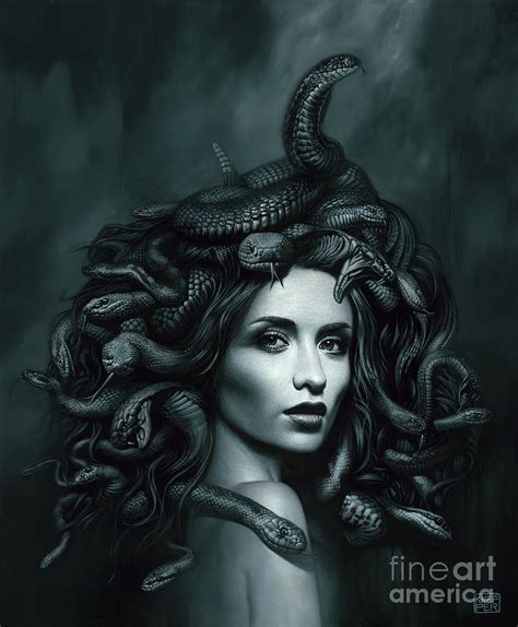 Medusa Painting By Michael Knepper Pixels