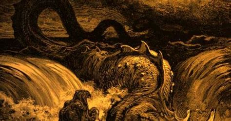 Destruction Of Leviathan Gustave Dore 1865 Vintage Illustration