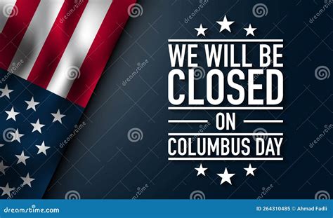 Columbus Day Background Design Stock Vector Illustration Of