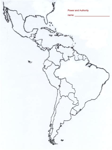 27 Map Of Latin America Blank Maps Database Source