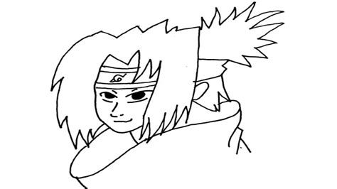 How To Draw Sasuke Very Easy Youtube