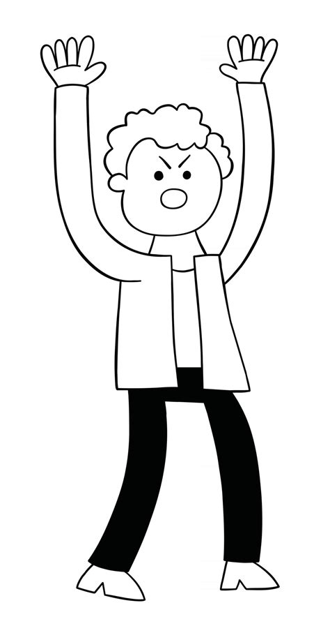 Cartoon Man Angry And Shouting Vector Illustration 2889617 Vector Art