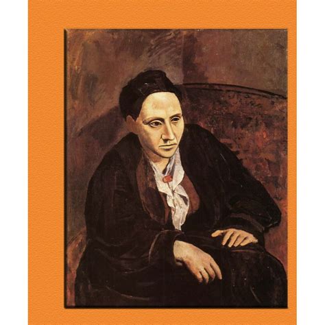 Stein hung this portrait prominently in the gallery room where she held her salons (at which picasso was a frequent guest). Picasso Portrait of Gertrude Stein