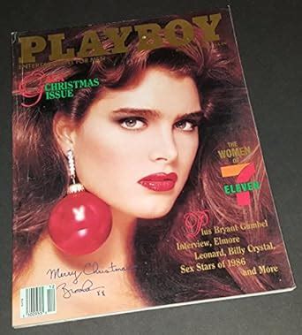 Playboy December Brooke Shields Gala Christmas Issue Amazon Es