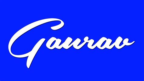 Gaurav Name Signature Style Gaurav Signature Style G Name Signature