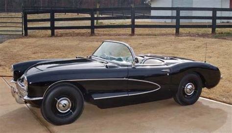 1957 Corvette Black Frame Off Restored Dual Quad 2 X 4 V 8