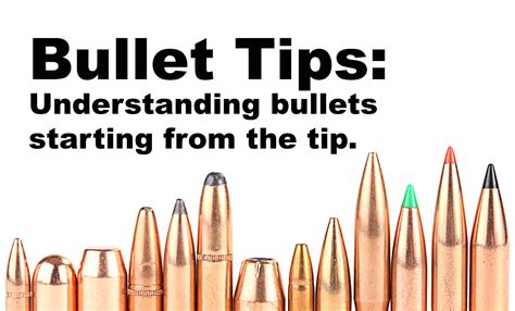 Just The Tip Understanding Different Bullet Types Hunting