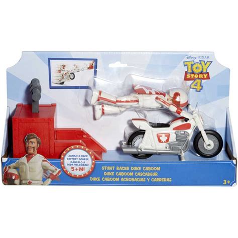 Disney Toy Story 4 Figurine Duke Caboom 17 Cm Et Sa Moto Boom Boom Bike