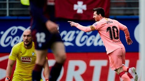 Primera Division Trotz Messis Doppelpack Barça Nur 2 2 In Eibar